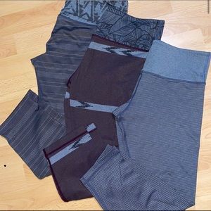 Vuori Bundle Lot 3 X Cropped Leggings size large